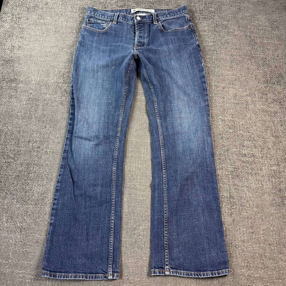 Gap Low Rise Boot Fit Jeans Mens 32x32 Blue Medium Wash Y2K Denim